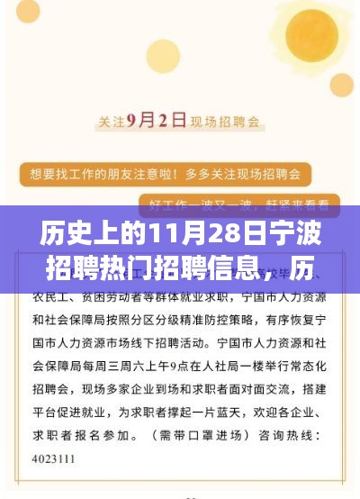 历史上的11月28日宁波招聘热门信息解析与求职成功指南