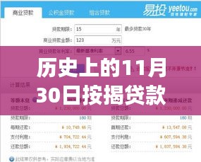 历史上的11月30日，按揭贷款计算器背后的故事与美景探索之旅（最新2013版）