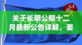 长明公棚十二月最新公告详解及未来展望，聚焦要点展望前路