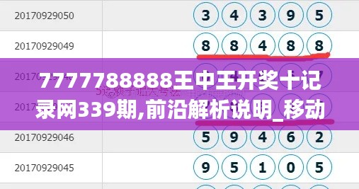 7777788888王中王开奖十记录网339期,前沿解析说明_移动版141.866-6