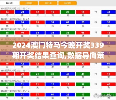 2024澳门特马今晚开奖339期开奖结果查询,数据导向策略实施_HD89.721-5