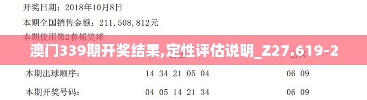 澳门339期开奖结果,定性评估说明_Z27.619-2