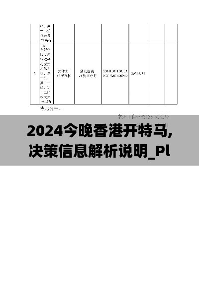 2024今晚香港开特马,决策信息解析说明_Plus25.814-9