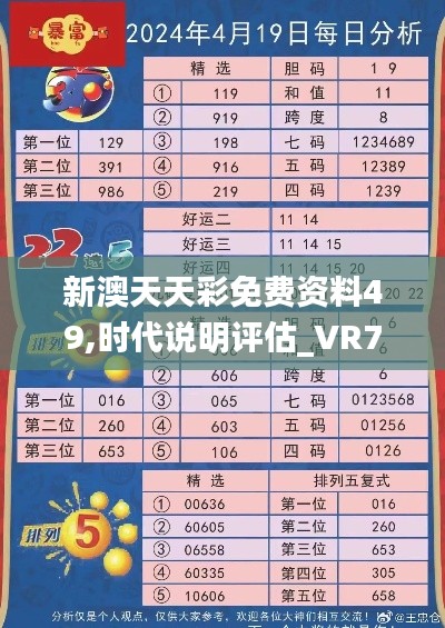 新澳天天彩免费资料49,时代说明评估_VR79.798