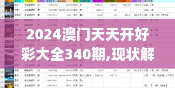 2024澳门天天开好彩大全340期,现状解答解释定义_复刻版124.467-9