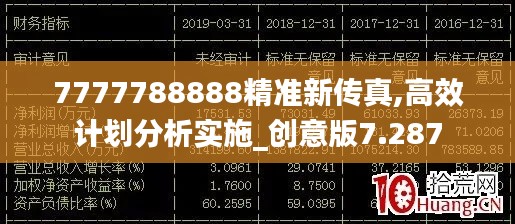 7777788888精准新传真,高效计划分析实施_创意版7.287