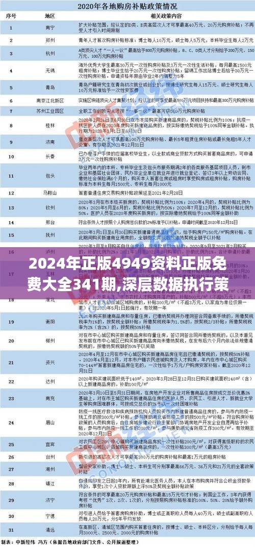 2024年正版4949资料正版免费大全341期,深层数据执行策略_顶级版10.163