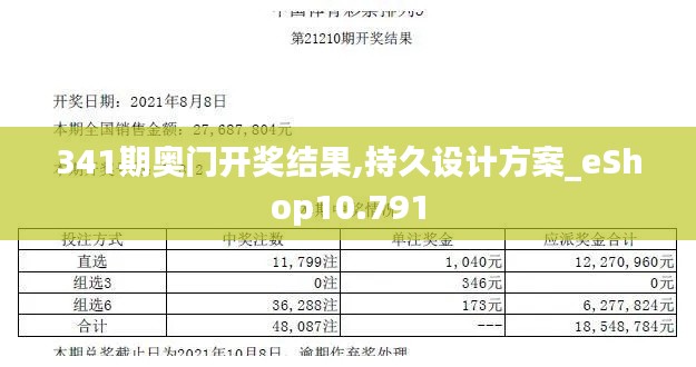 341期奥门开奖结果,持久设计方案_eShop10.791