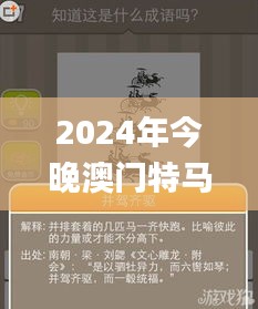 2024年今晚澳门特马,确保成语解析_界面版6.333