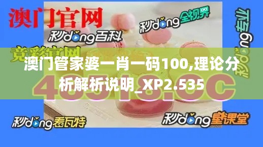 澳门管家婆一肖一码100,理论分析解析说明_XP2.535