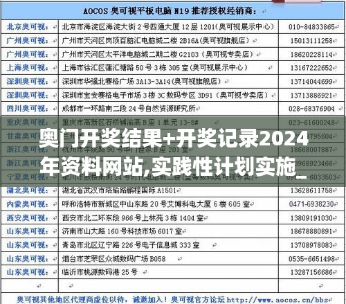 奥门开奖结果+开奖记录2024年资料网站,实践性计划实施_android3.746