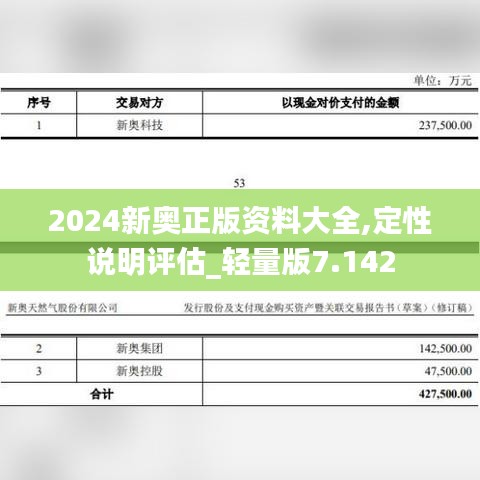 2024新奥正版资料大全,定性说明评估_轻量版7.142