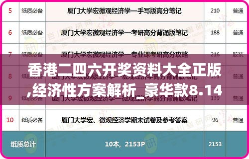 香港二四六开奖资料大全正版,经济性方案解析_豪华款8.141