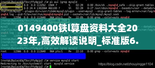 0149400铁l算盘资料大全2023年,高效解读说明_标准版6.976