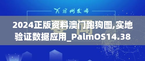 2024正版资料澳门跑狗图,实地验证数据应用_PalmOS14.386