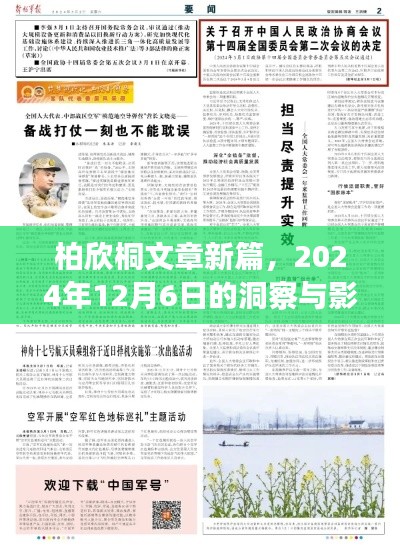 柏欣桐新篇章，2024年12月6日的洞察与时代印记的影响