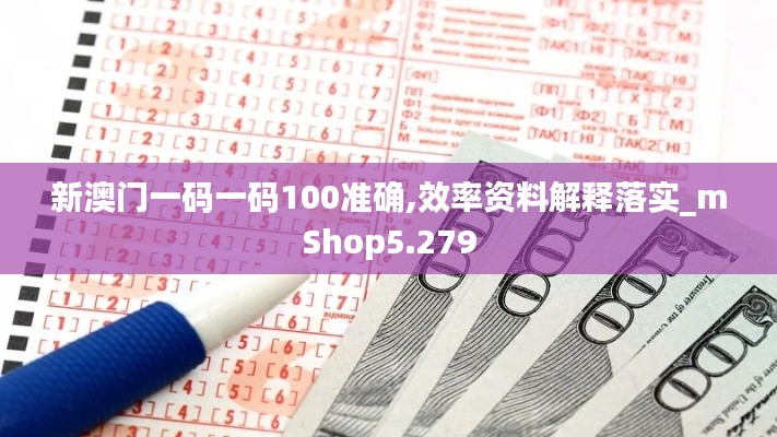 新澳门一码一码100准确,效率资料解释落实_mShop5.279