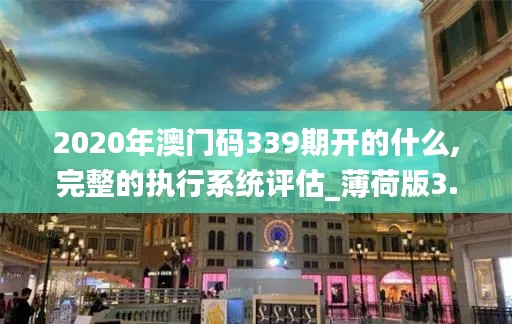 2020年澳门码339期开的什么,完整的执行系统评估_薄荷版3.666