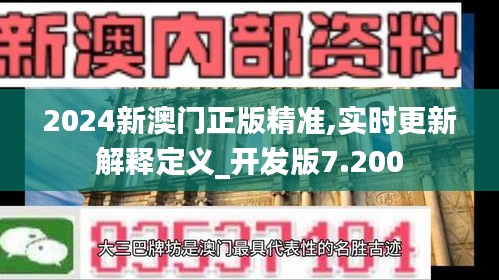 2024新澳门正版精准,实时更新解释定义_开发版7.200