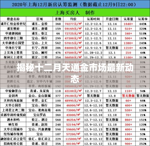 揭秘十二月天通金市场最新动态与趋势分析