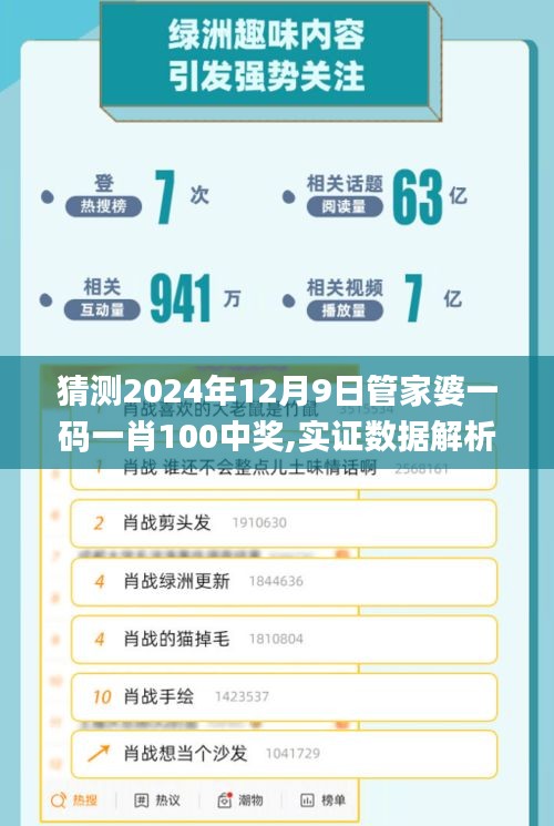 猜测2024年12月9日管家婆一码一肖100中奖,实证数据解析说明_BT110.312