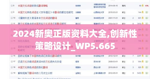 2024新奥正版资料大全,创新性策略设计_WP5.665