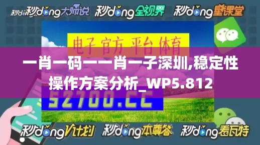 一肖一码一一肖一子深圳,稳定性操作方案分析_WP5.812