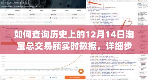 详细步骤指南，查询历史上12月14日淘宝总交易额实时数据