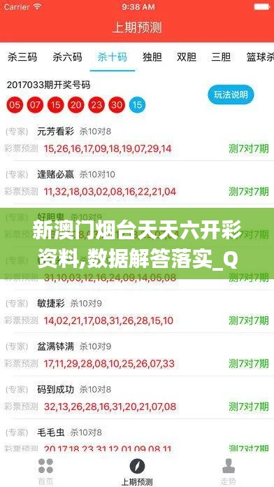 新澳门烟台天天六开彩资料,数据解答落实_QHD6.344