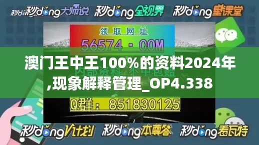 澳门王中王100%的资料2024年,现象解释管理_OP4.338