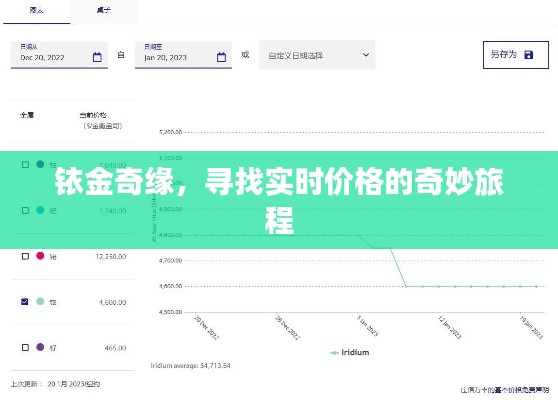 铱金奇缘，探寻实时价格的神秘之旅