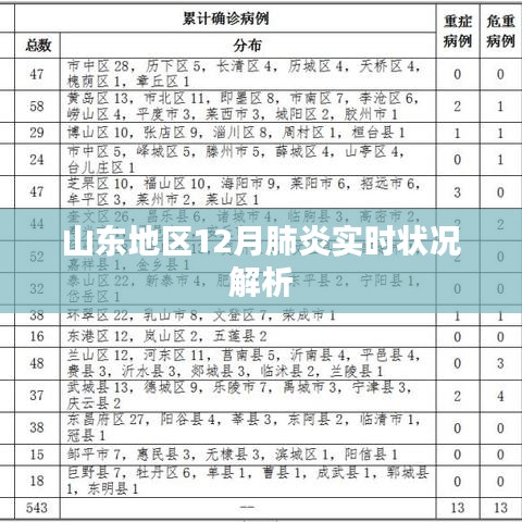 山东地区12月肺炎实时状况深度解析