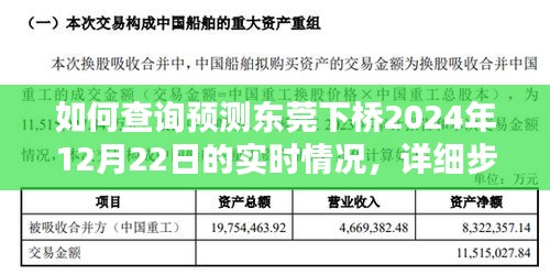 东莞下桥2024年实时情况查询指南，详细步骤助你掌握最新动态