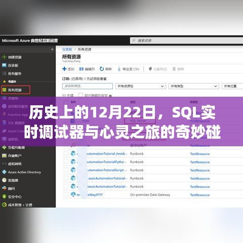 历史上的重要时刻，SQL实时调试器与心灵之旅的交汇点