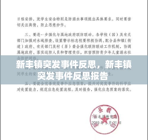 新丰镇突发事件反思，新丰镇突发事件反思报告 