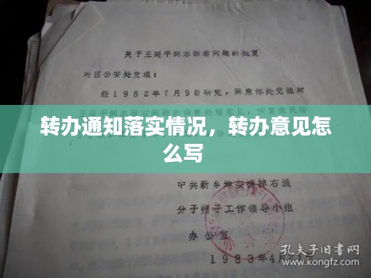 转办通知落实情况，转办意见怎么写 