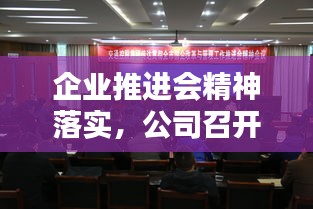 企业推进会精神落实，公司召开工作推进会 