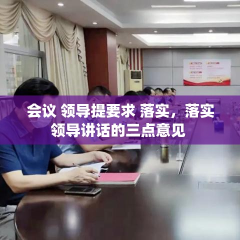 会议 领导提要求 落实，落实领导讲话的三点意见 