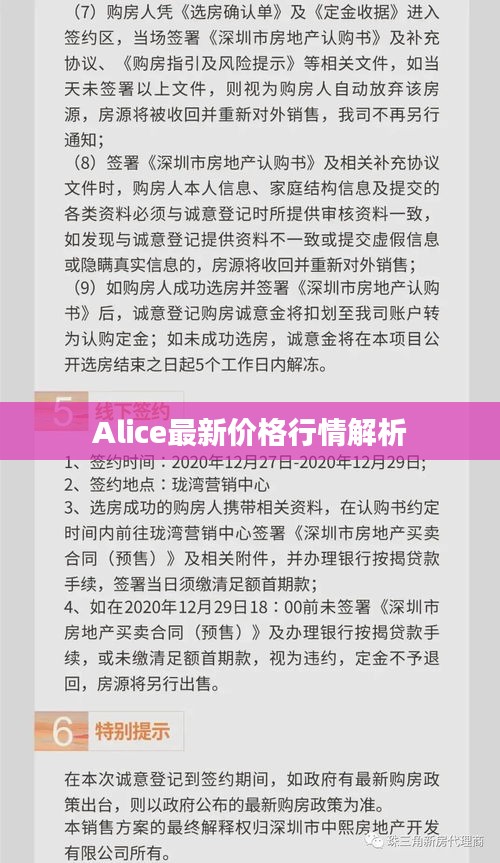 Alice最新价格行情解析