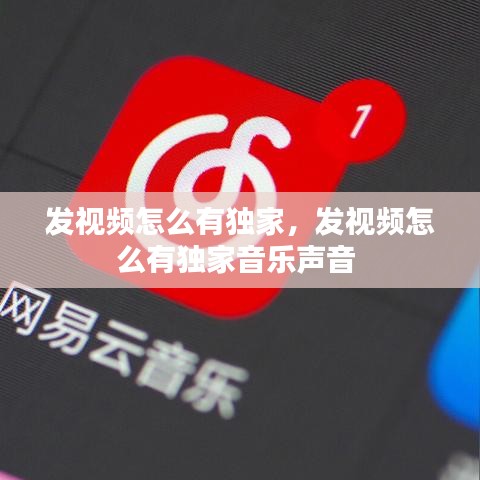 发视频怎么有独家，发视频怎么有独家音乐声音 