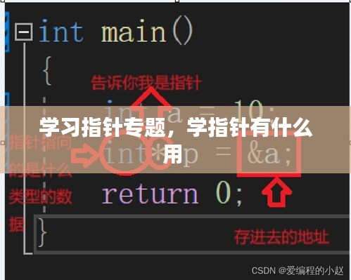 学习指针专题，学指针有什么用 