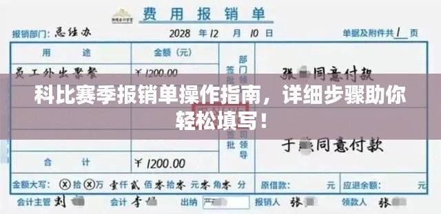 科比赛季报销单操作指南，详细步骤助你轻松填写！