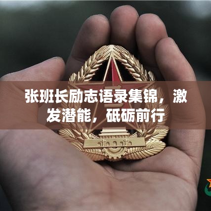 张班长励志语录集锦，激发潜能，砥砺前行