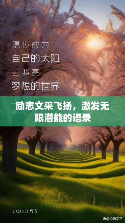 励志文采飞扬，激发无限潜能的语录