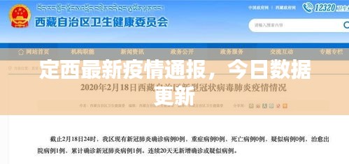 定西最新疫情通报，今日数据更新