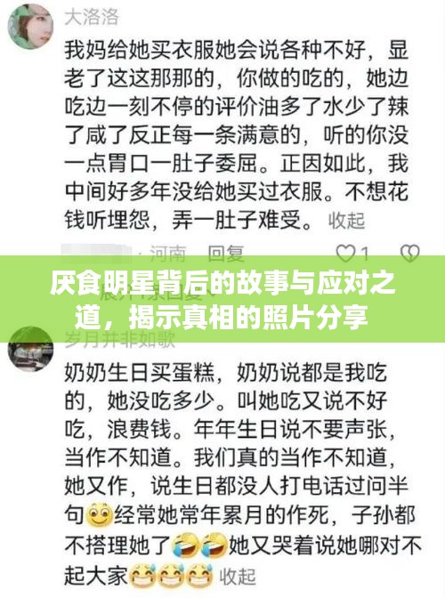 厌食明星背后的故事与应对之道，揭示真相的照片分享