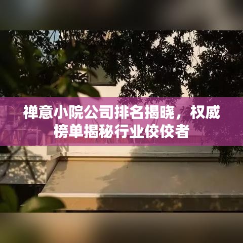 禅意小院公司排名揭晓，权威榜单揭秘行业佼佼者