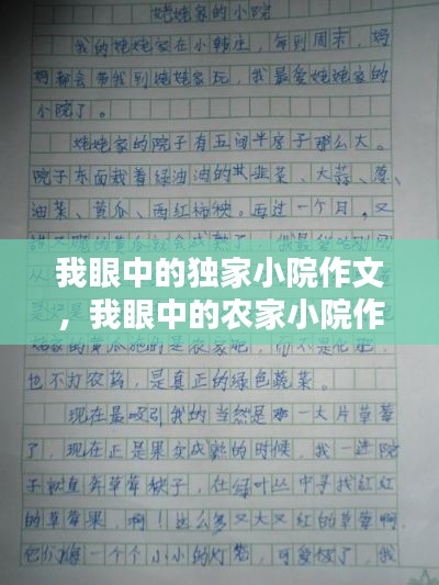 我眼中的独家小院作文，我眼中的农家小院作文怎么写 